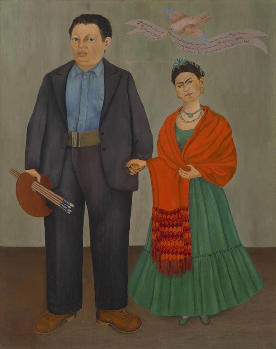 frida kahlo frida and diego rivera painting