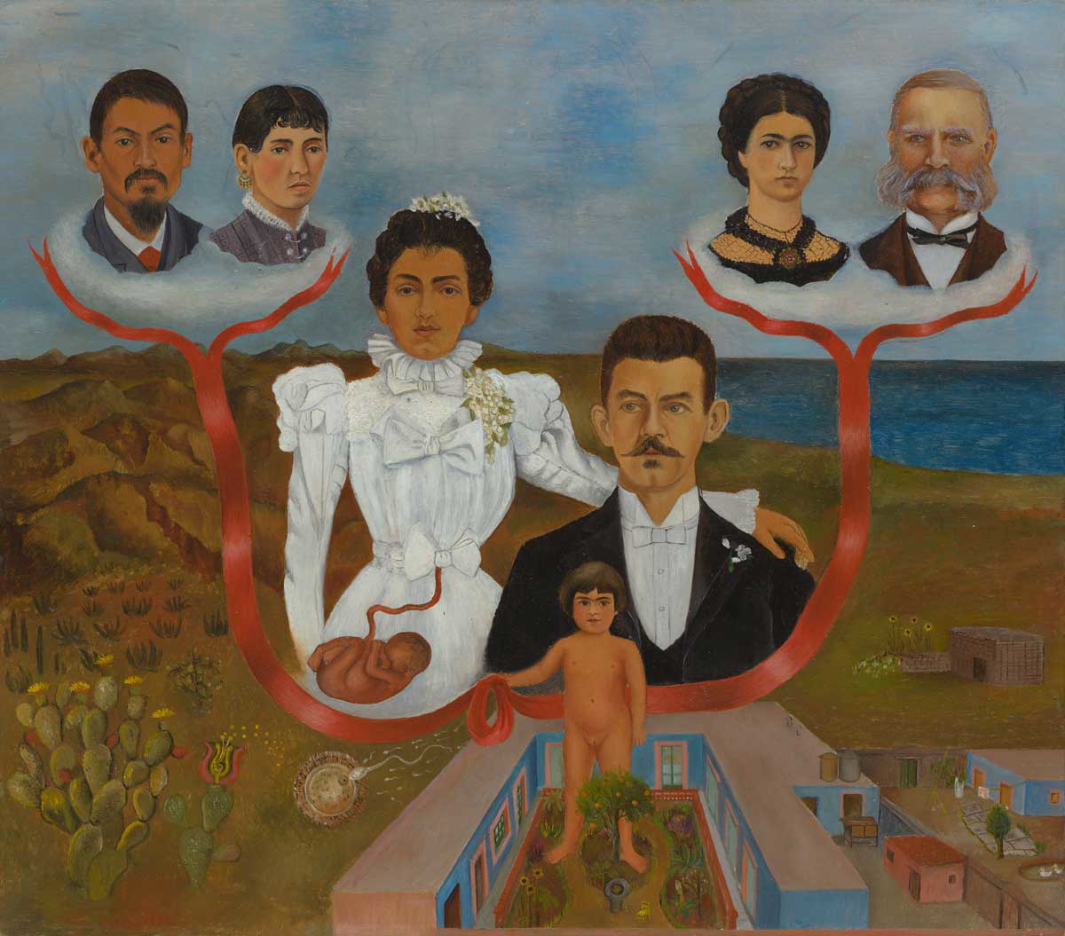 frida kahlo grandparents parents i painting