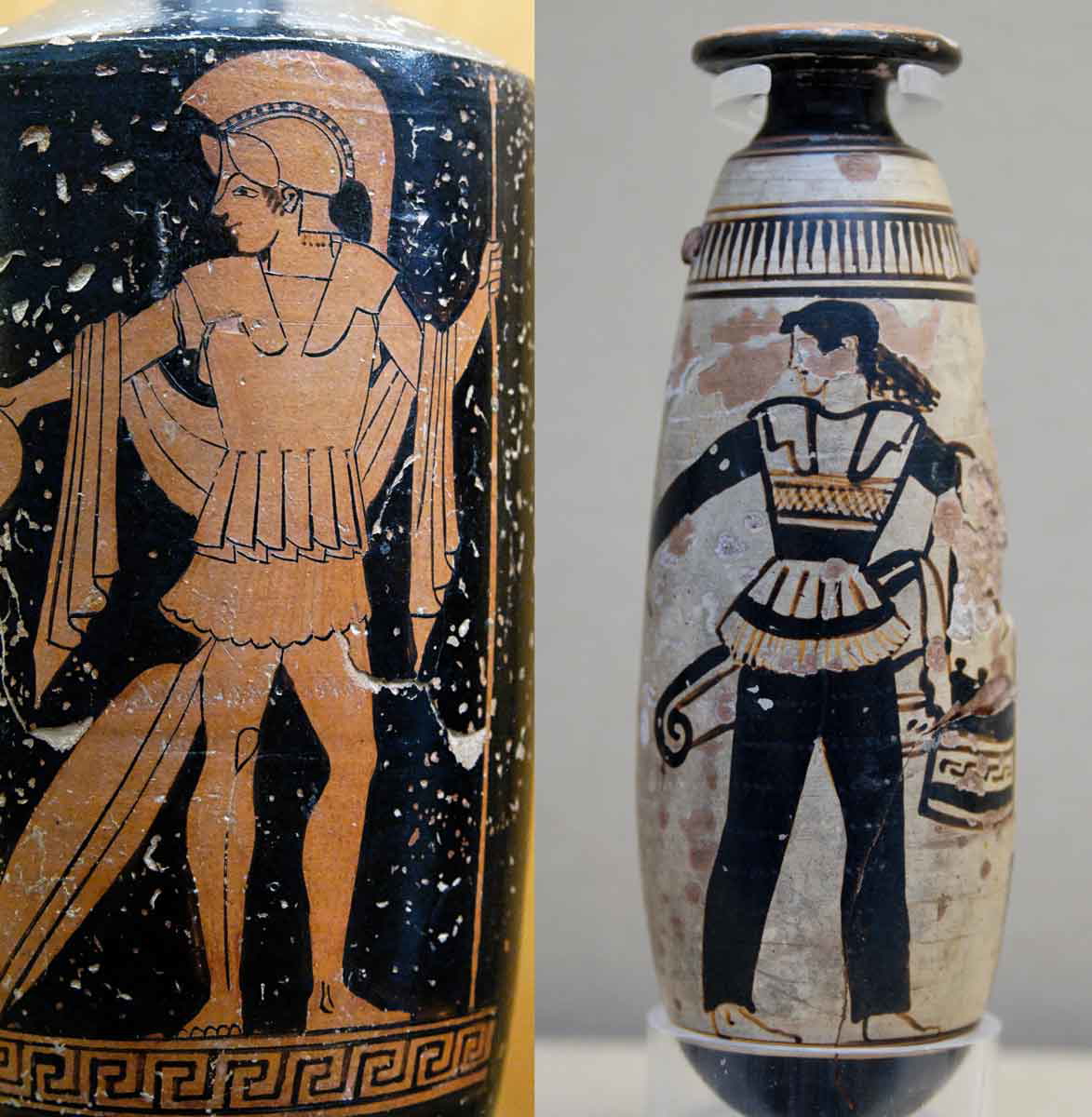 greek vase warrior