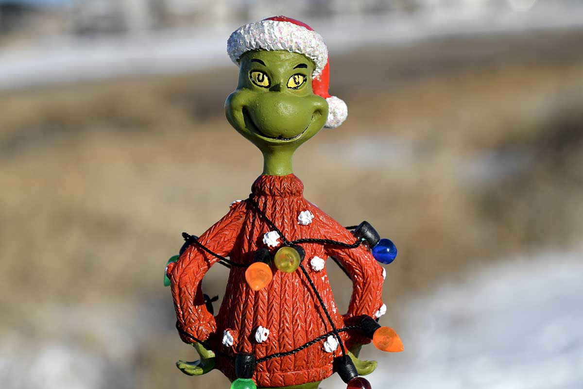 grinch figurine christmas literary character