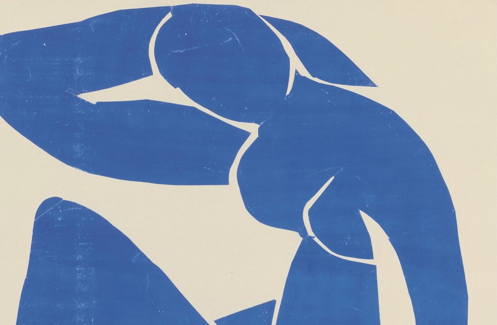 Blue Nude II paper cutout by Henri Matisse