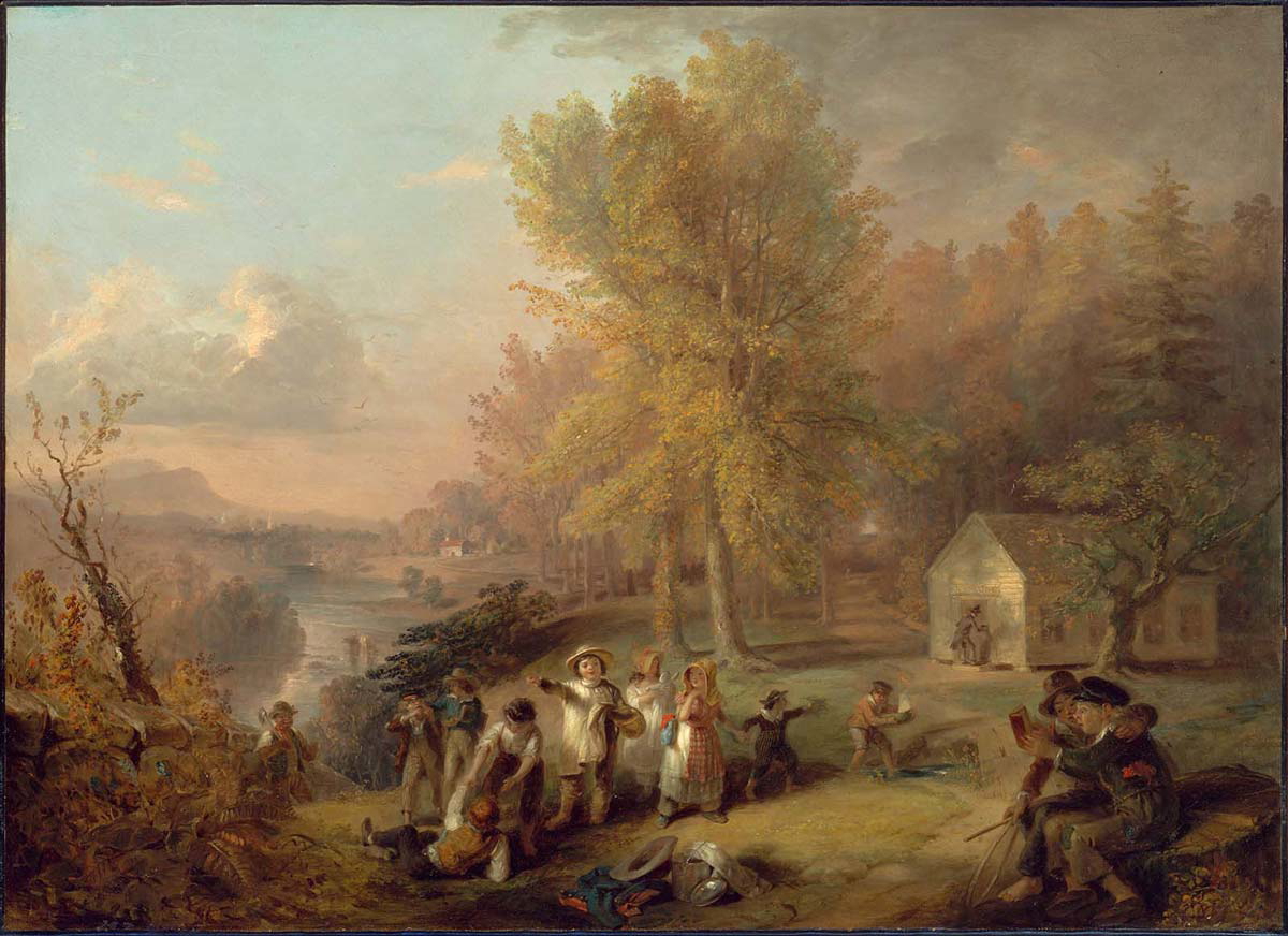 henry inman dismissal of school painting