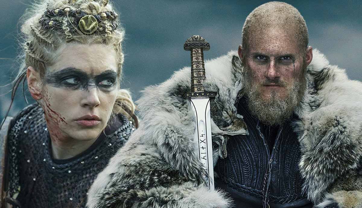 Bjorn Ironside and Lagertha in Vikings series