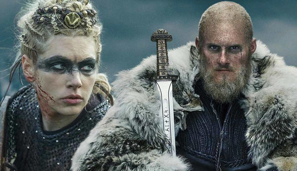 Bjorn Ironside and Lagertha in Vikings series