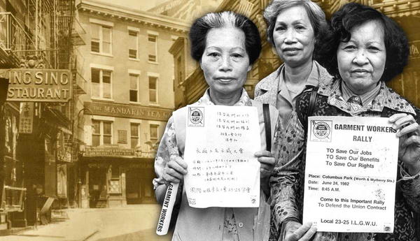 Chinese women striking, Doyers Street