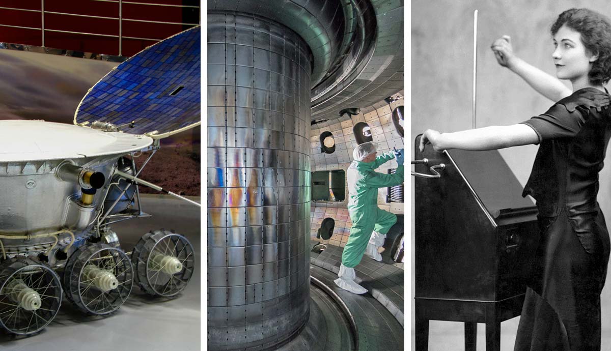 Soviet rover, fusion reactor, theremin player
