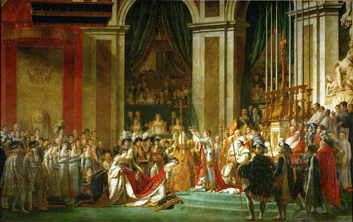 jacques louis david coronation of napoleon painting
