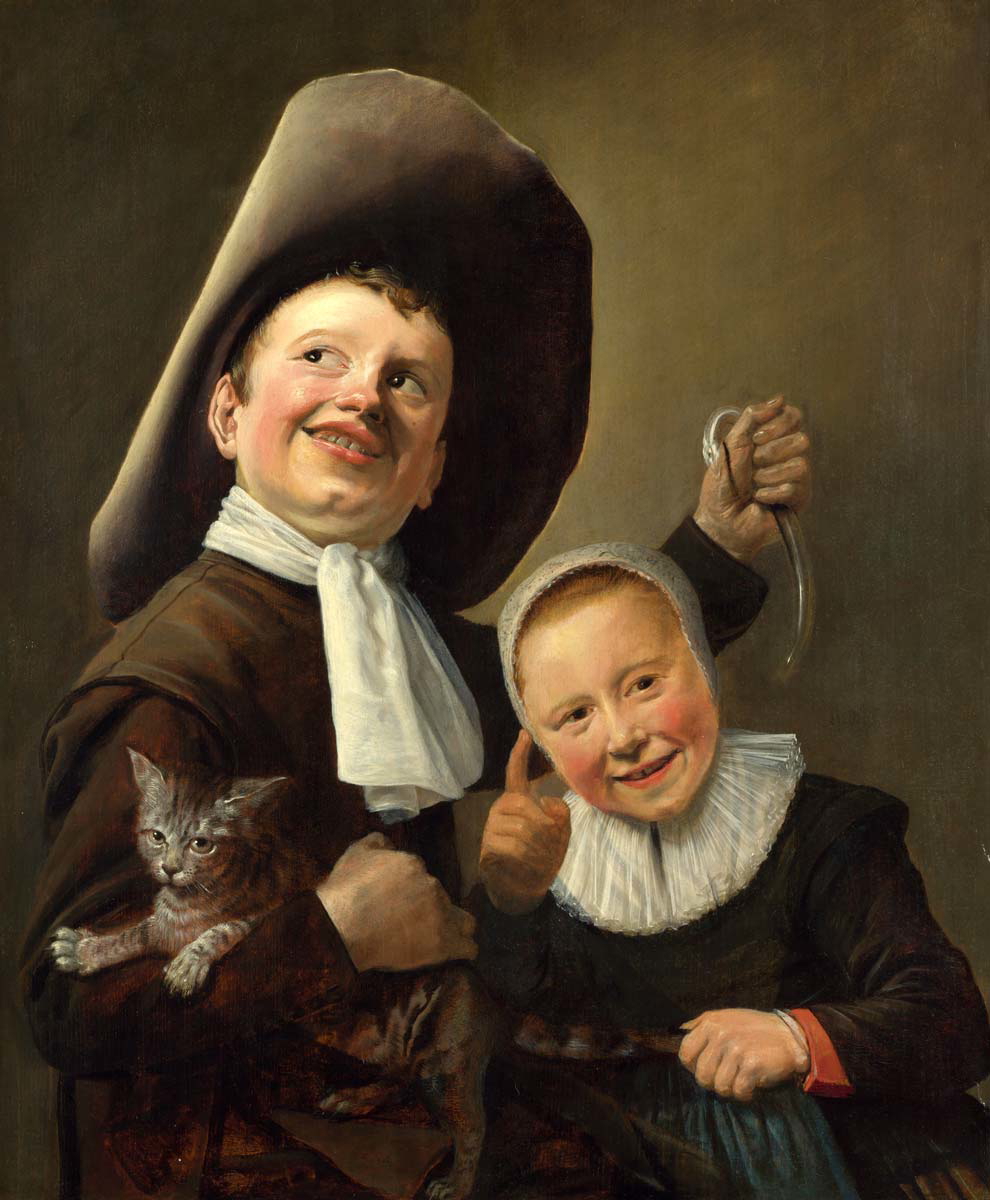 judith leyster boy and gilr with cat painting
