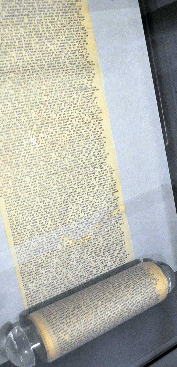 kerouac on road sheet