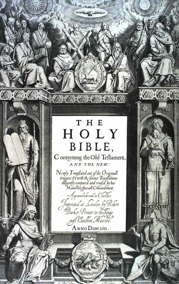 king james bible frontispiece
