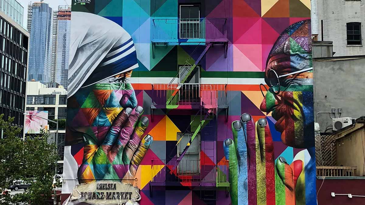 kobra gandhi mural
