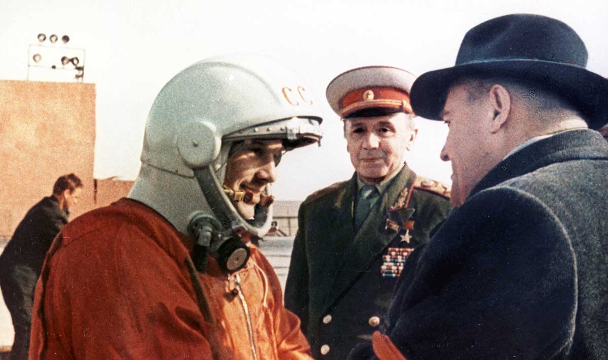 korolev greeting gagarin