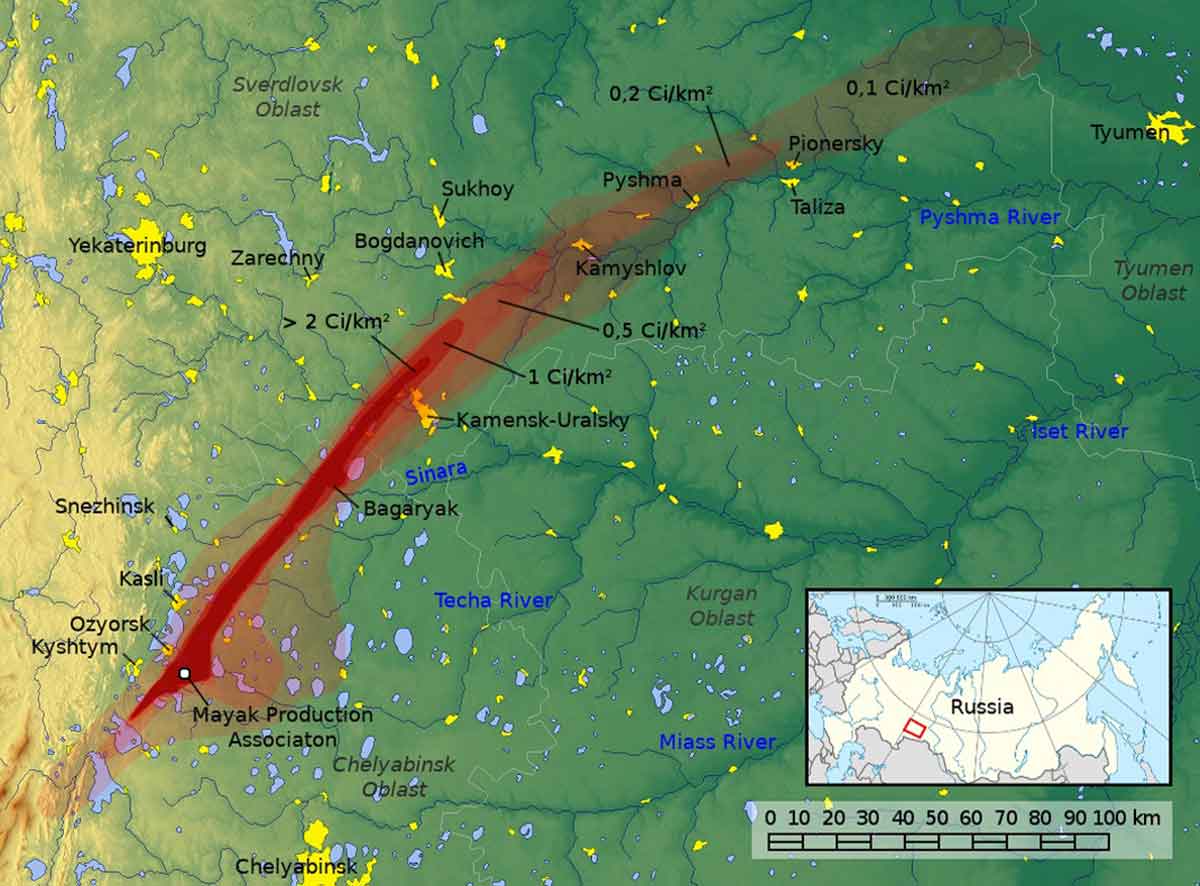 kyshtym fallout map