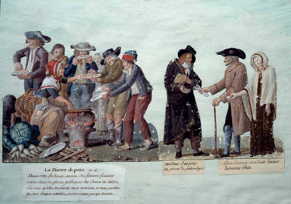 lesueur brothers bread shortage in france painting