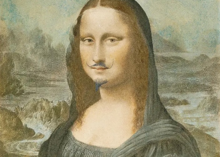 L.H.O.O.Q. (detail) by Marcel Duchamp