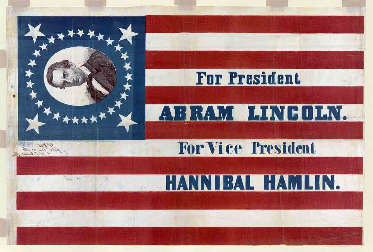 lincoln 1860 election banner