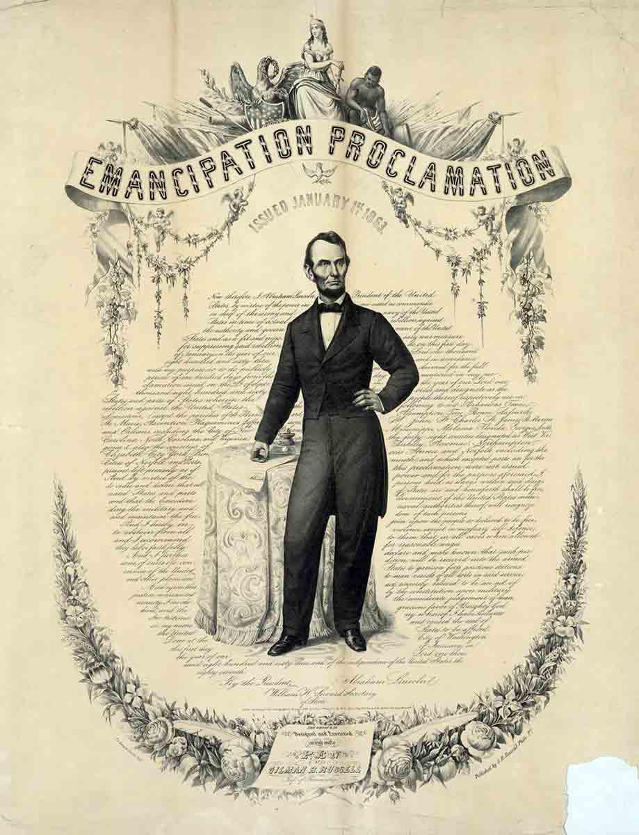 lincoln emancipation proc poster
