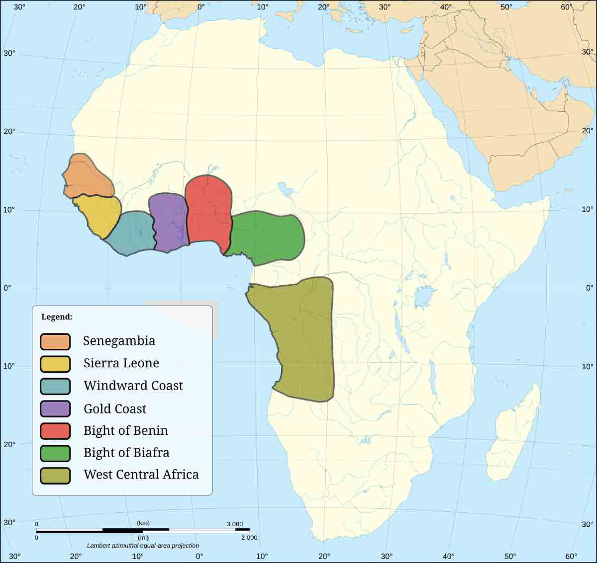 major slave trading regions in africa