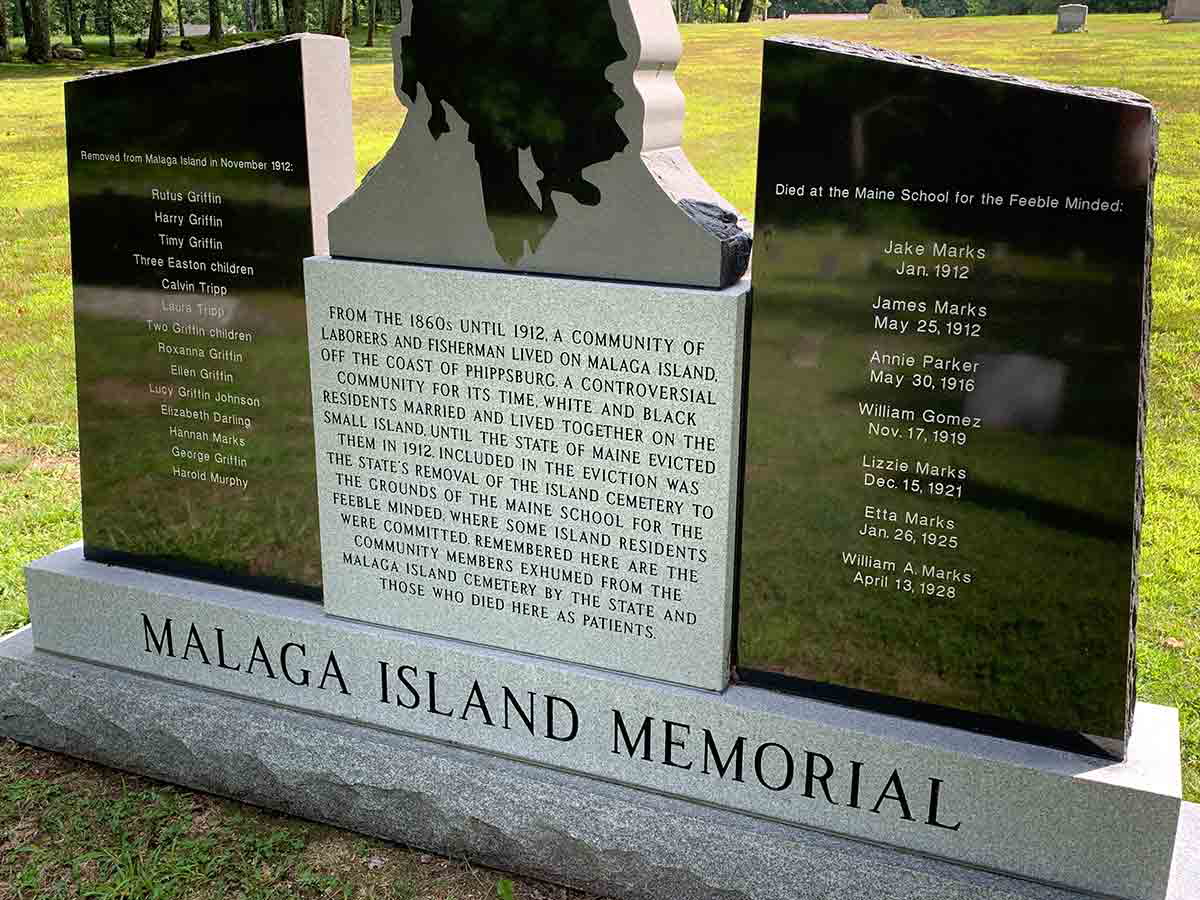 malaga island memorial pineland