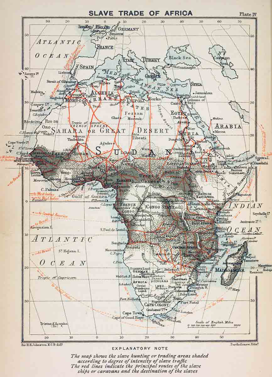 map of slavery in africa