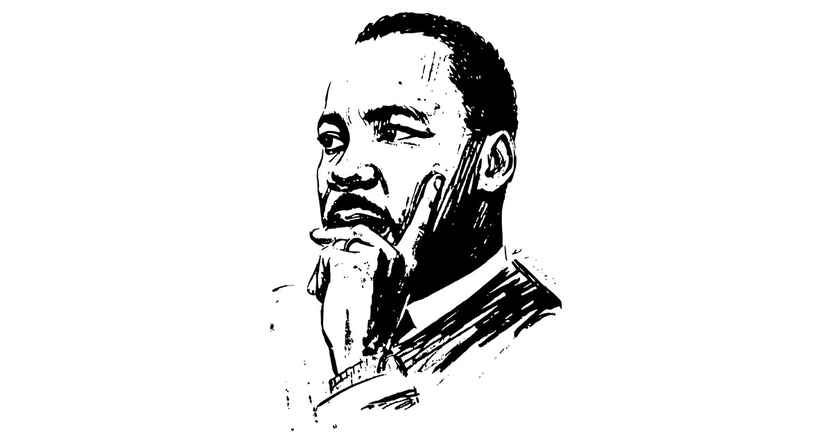 martin luther king jr drawing