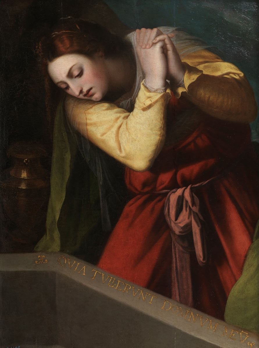 mary before tomb of christ