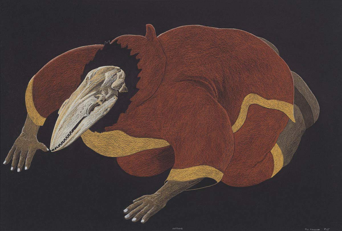 mattaq black backdrop inuit art