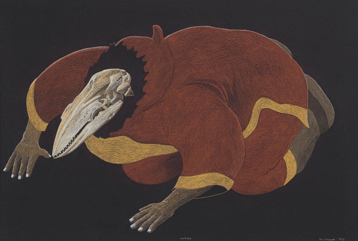 mattaq black backdrop inuit art