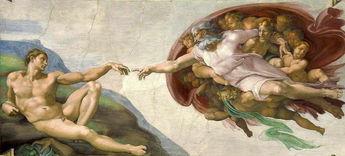 michelangelo creation adam painting
