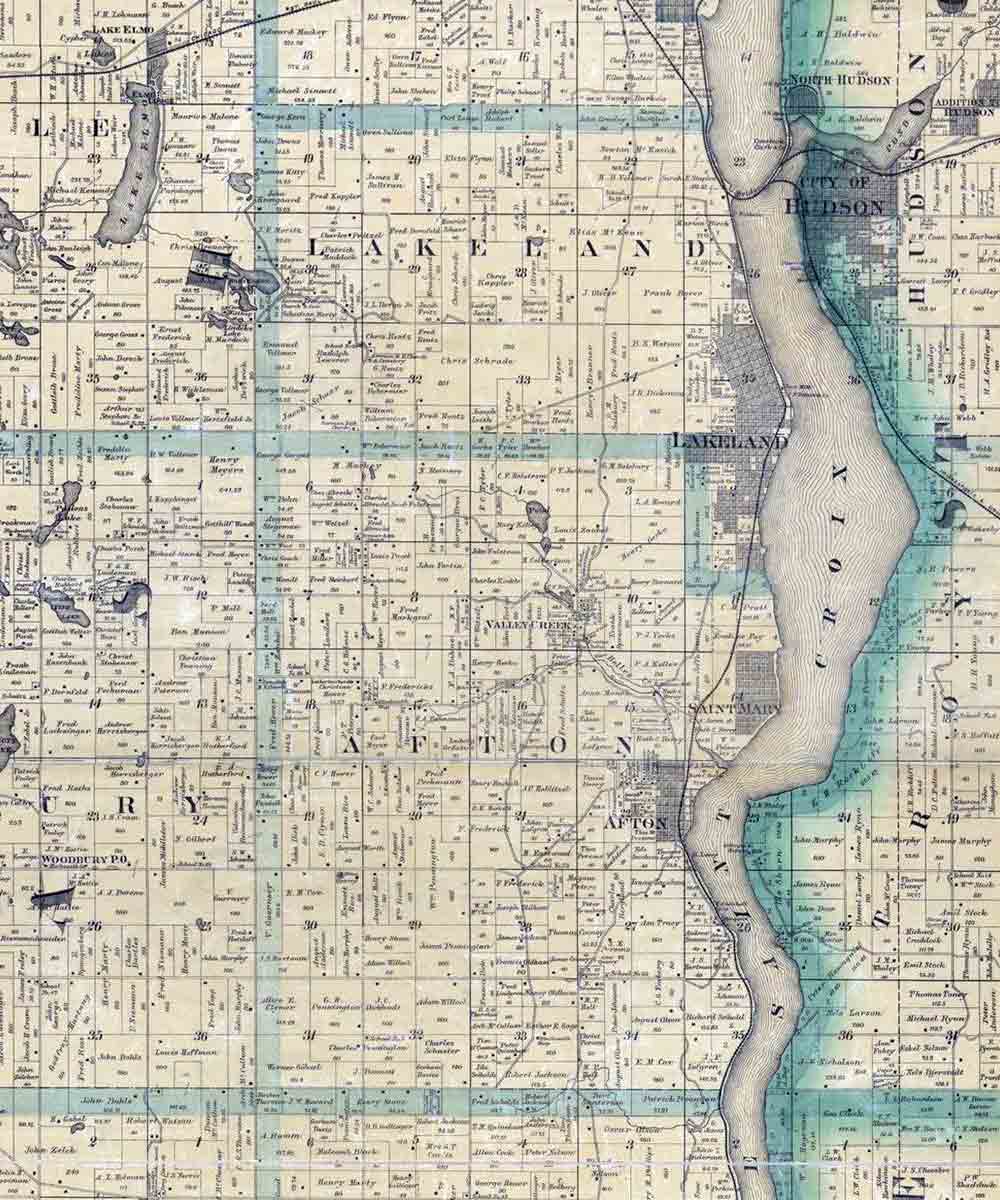minnesota land map 1887