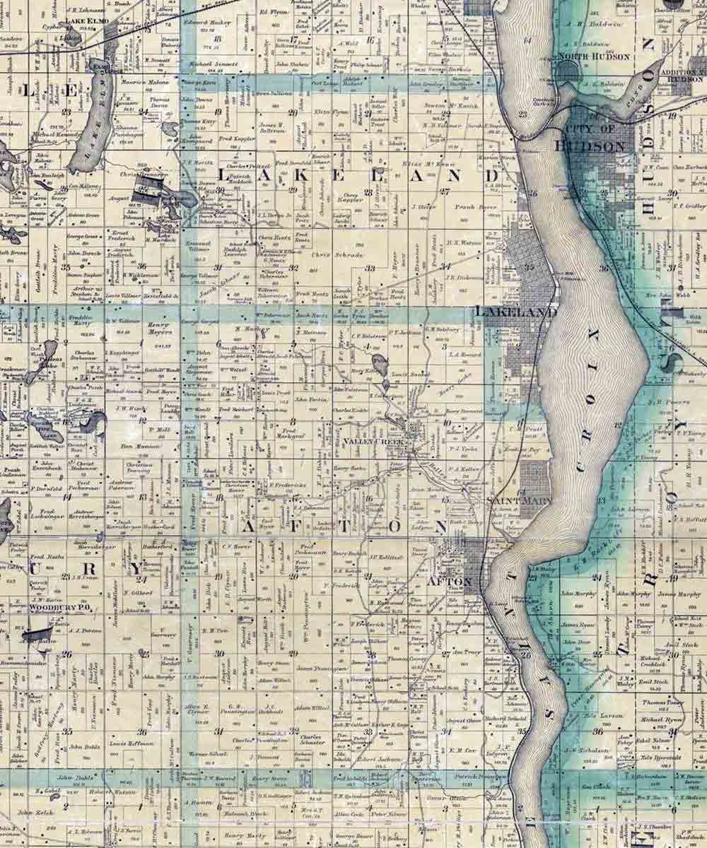 minnesota land map 1887