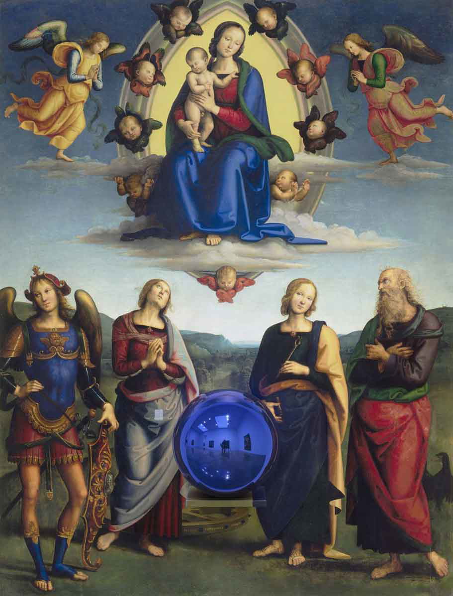 mirros in art koons perugino installation
