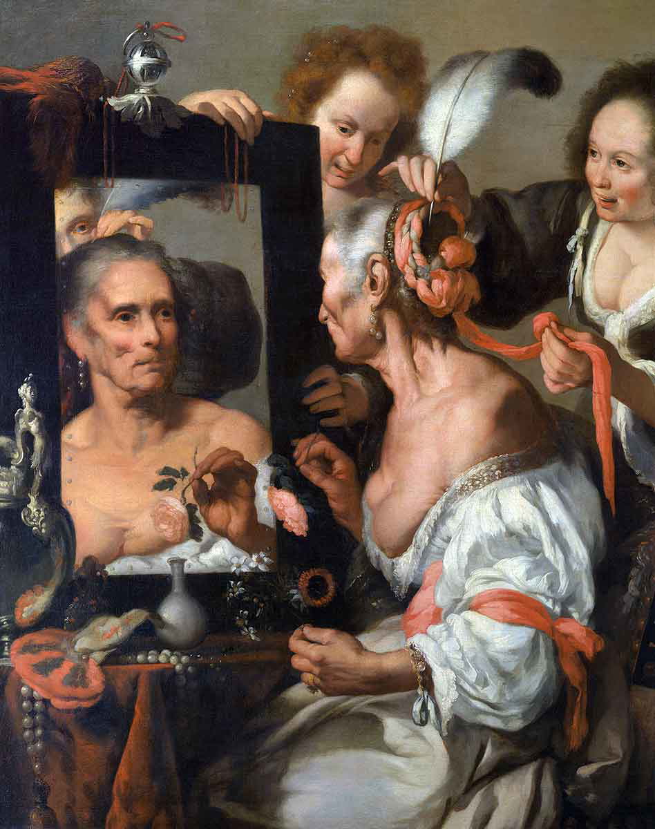 mirros in art strozzi vanitas painting