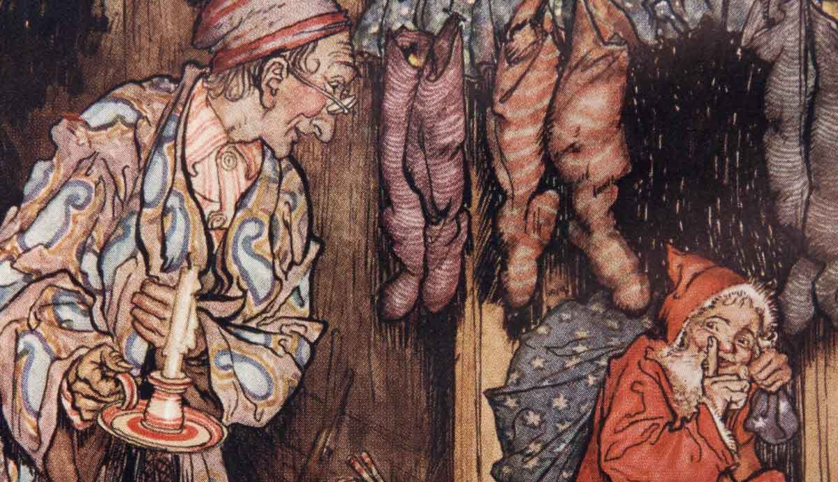 Twas the Night Before Christmas, illustration by Arthur Rackham