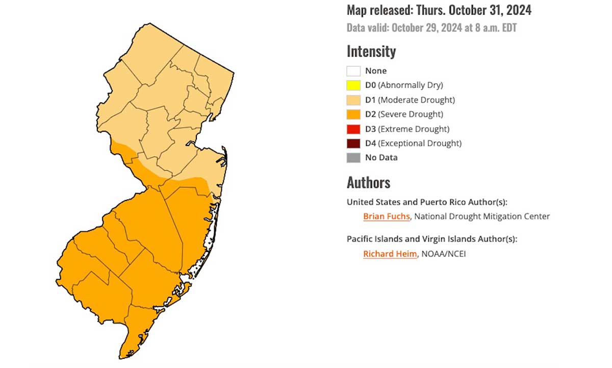 nj drought map