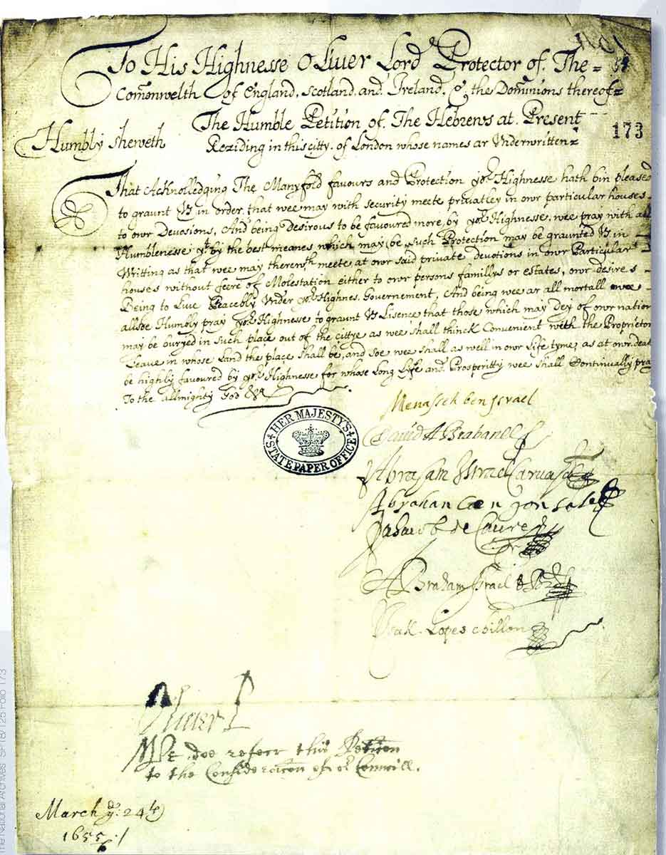 oliver cromwell petition photo