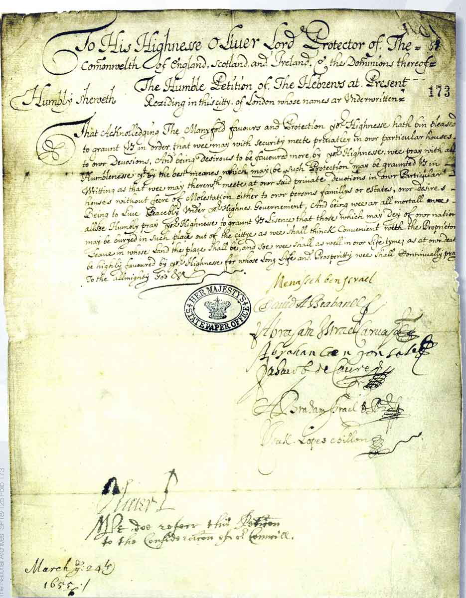 oliver cromwell petition photo