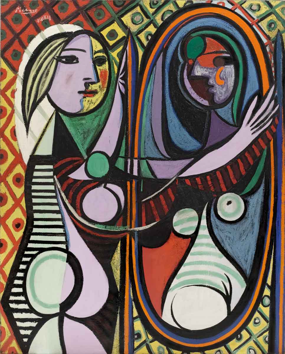 pablo picasso girl before mirror painting