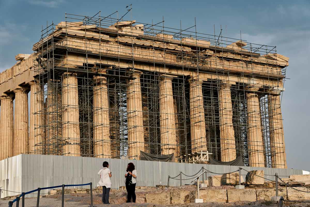 parthenon restoration work
