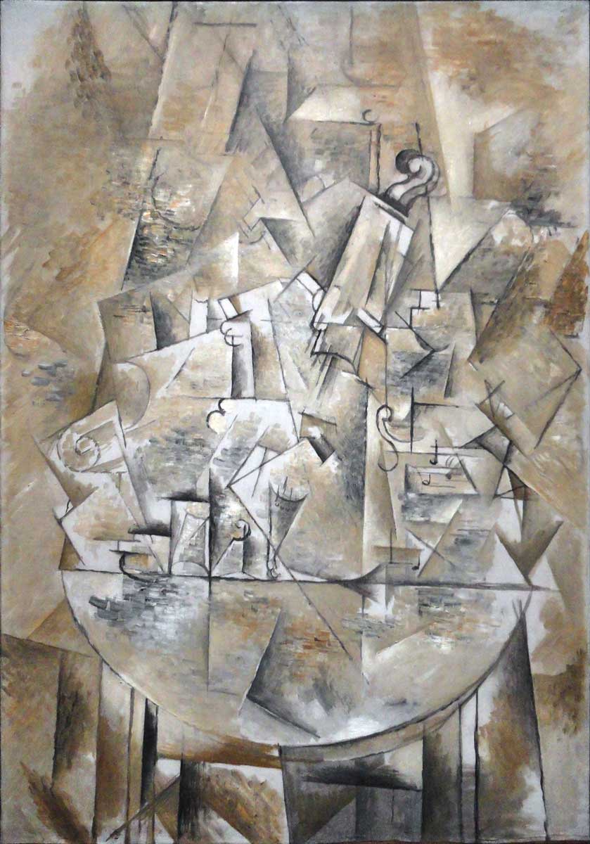 pedestal table braque cubism