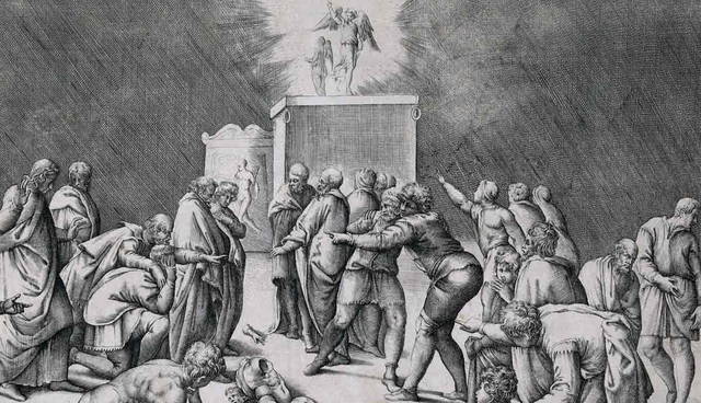 philistines place ark convenant temple dragon