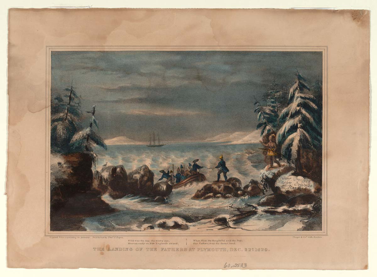 pilgrims land at plymouth