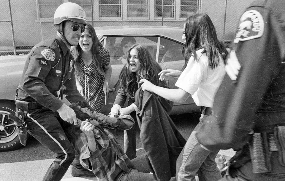 police demonstration moratorium