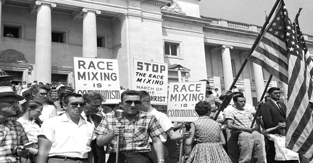 protestors brown v board education 1954