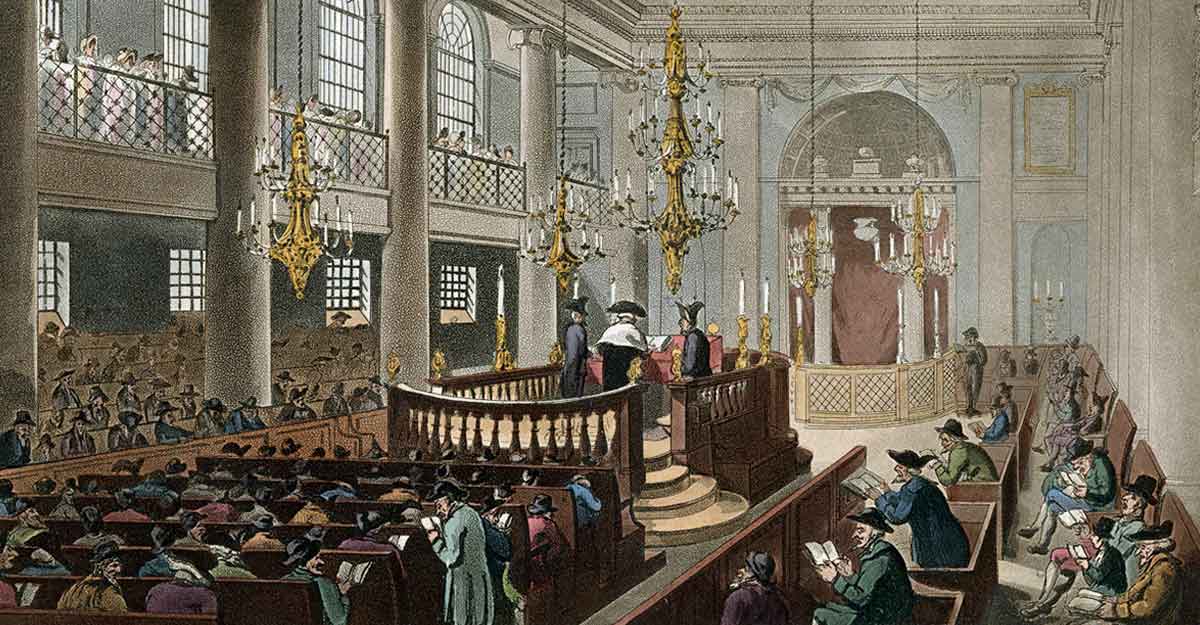 pugin augustus dukes palace synagogue drawing