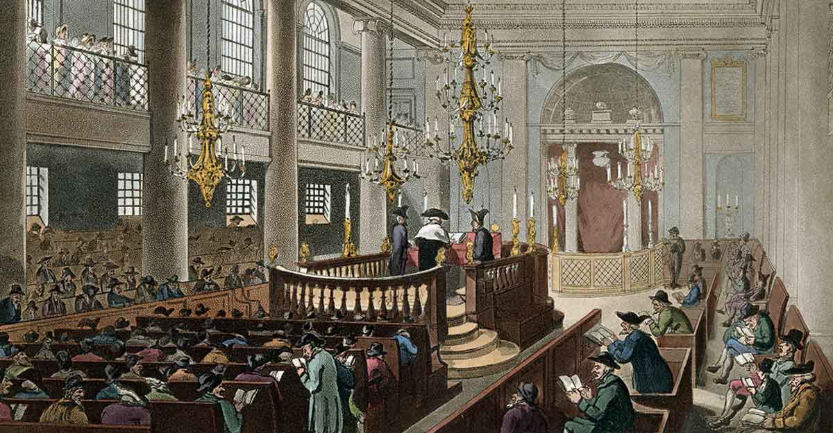 pugin augustus dukes palace synagogue drawing