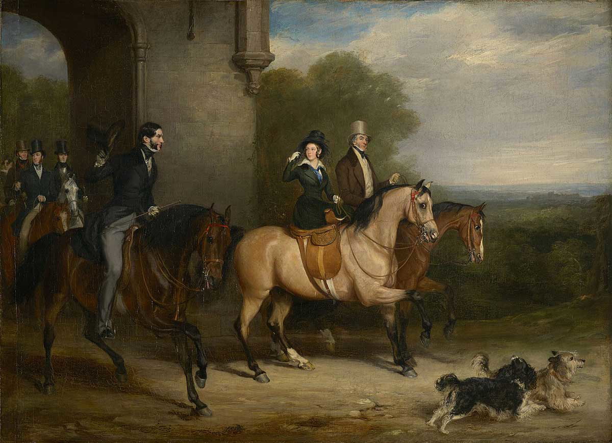 queen victoria and lord melbourne riding