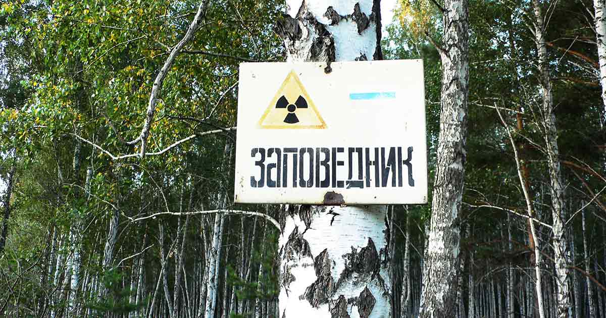 radiation warning sign