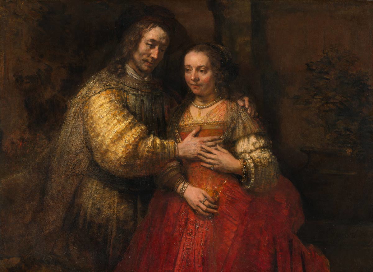 rembrandt jewish bride painting