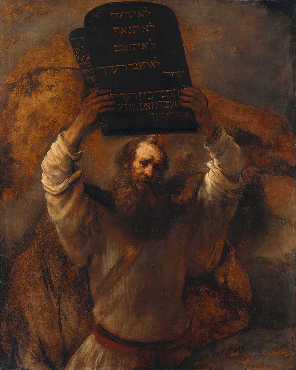rembrandt moses ten commandments